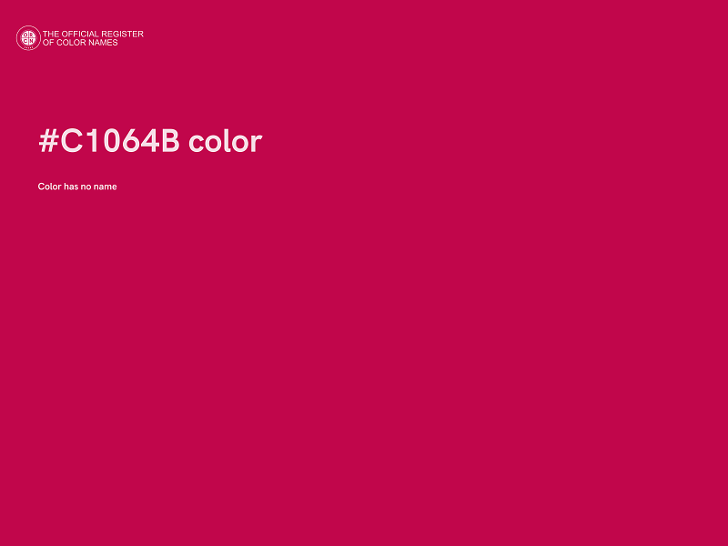 #C1064B color image