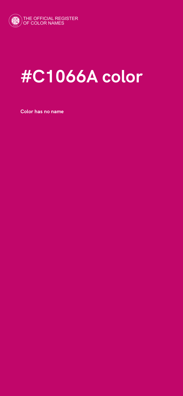 #C1066A color image