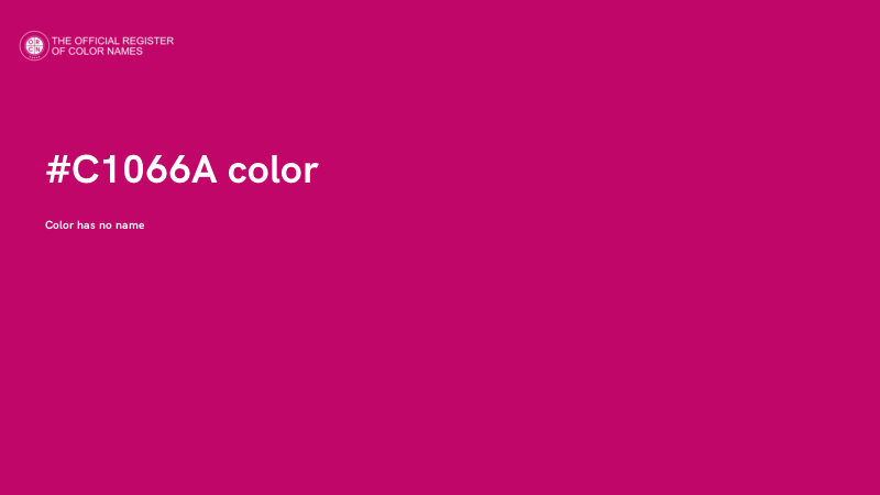 #C1066A color image