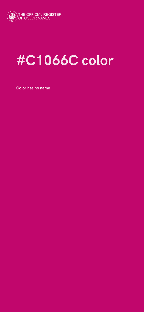 #C1066C color image