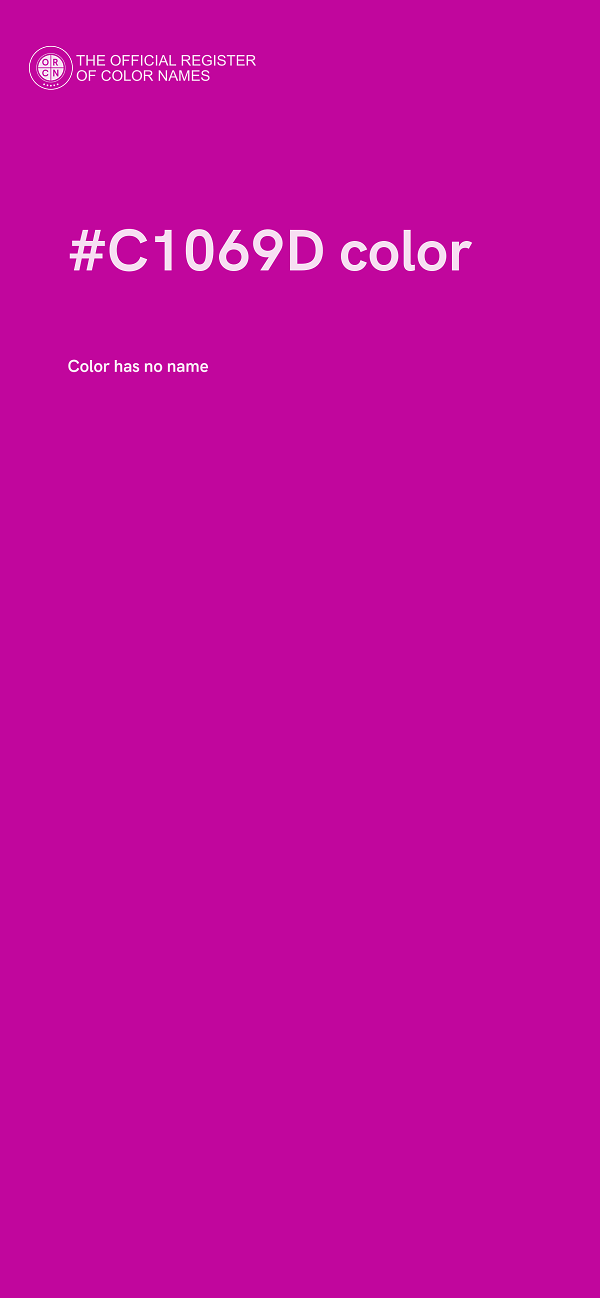 #C1069D color image
