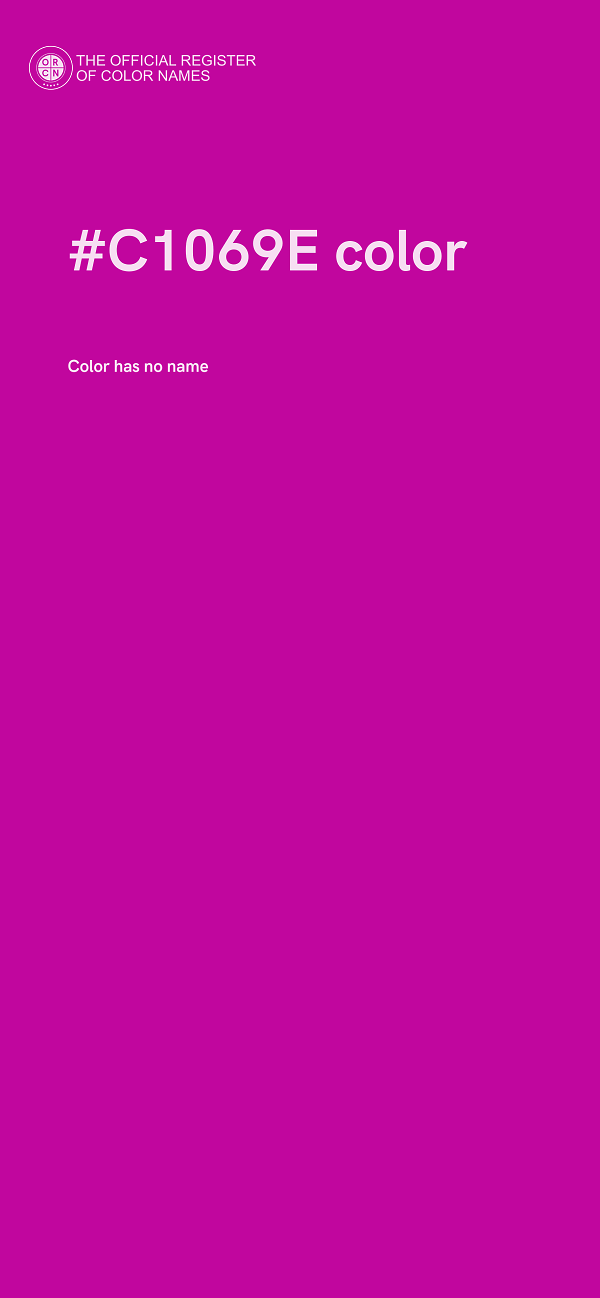 #C1069E color image
