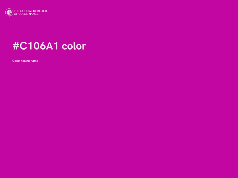 #C106A1 color image