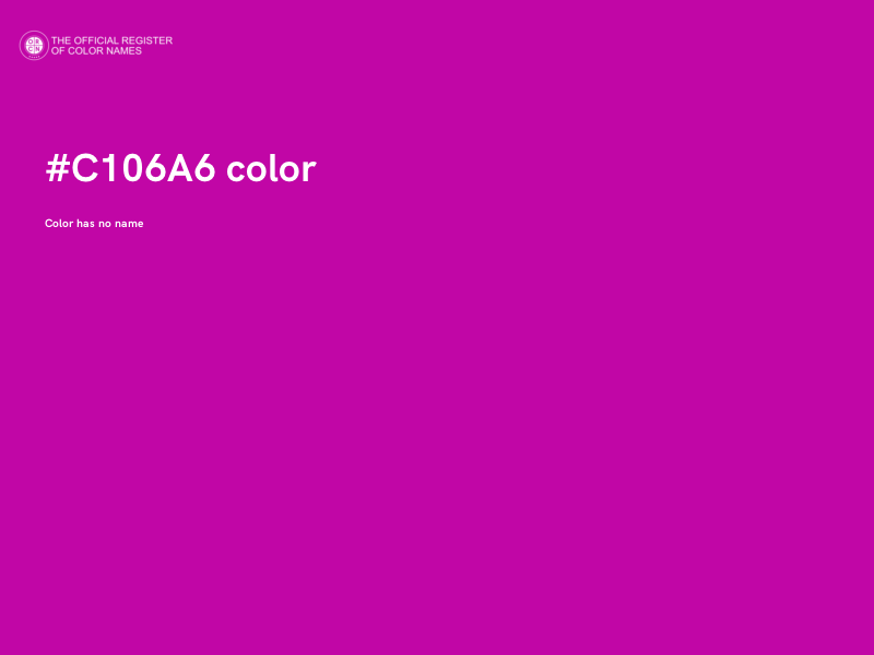 #C106A6 color image