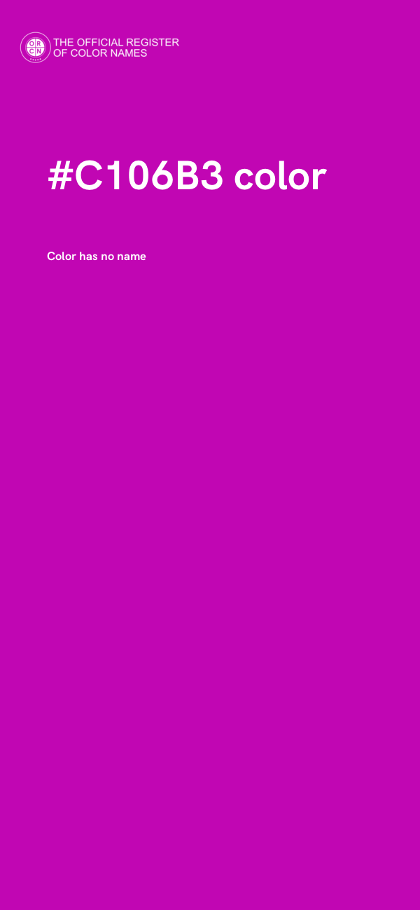 #C106B3 color image