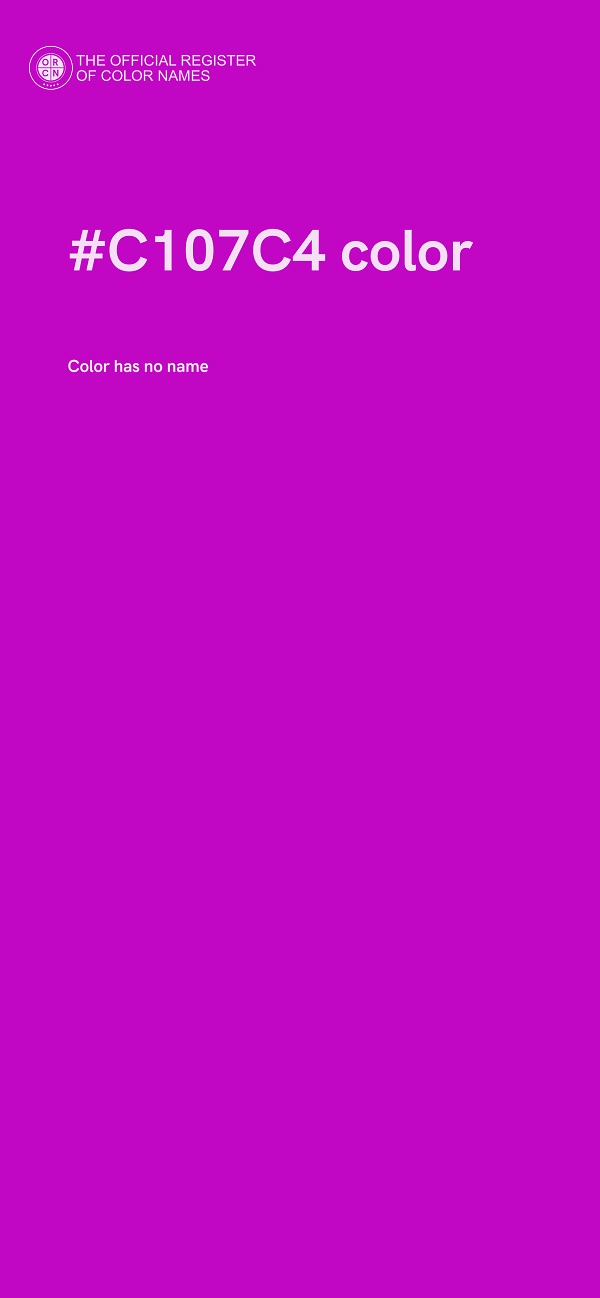 #C107C4 color image