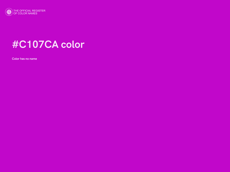 #C107CA color image