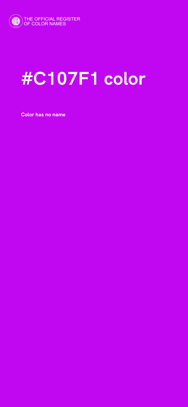 #C107F1 color image