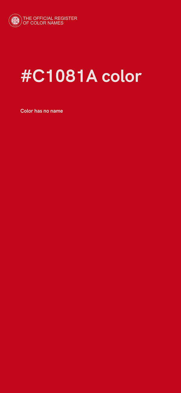 #C1081A color image