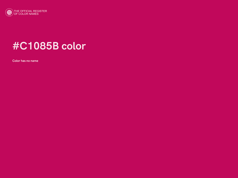 #C1085B color image