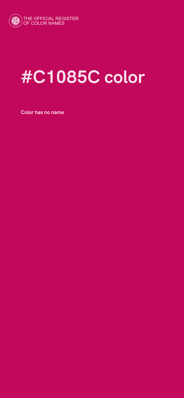 #C1085C color image