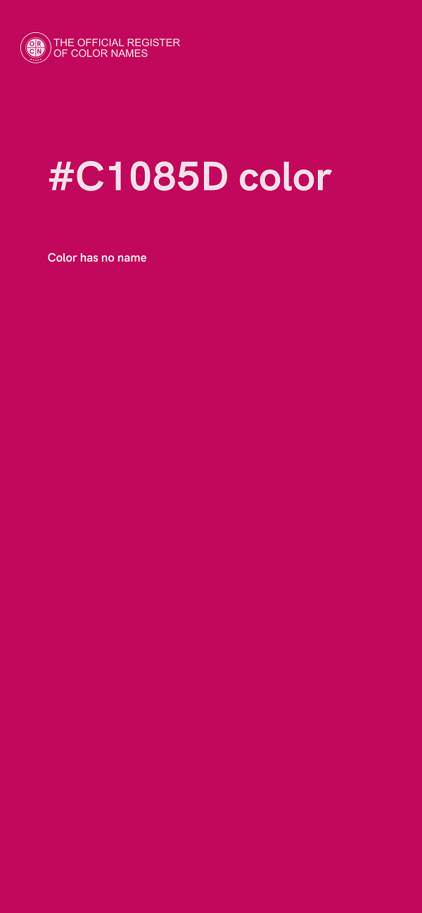 #C1085D color image