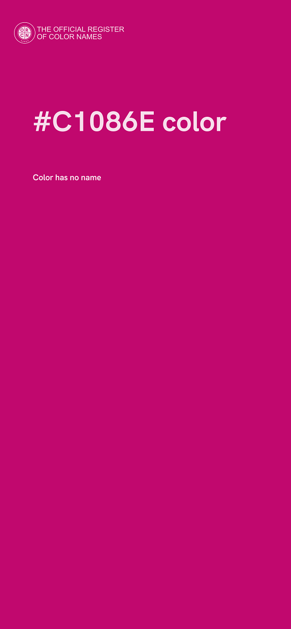#C1086E color image