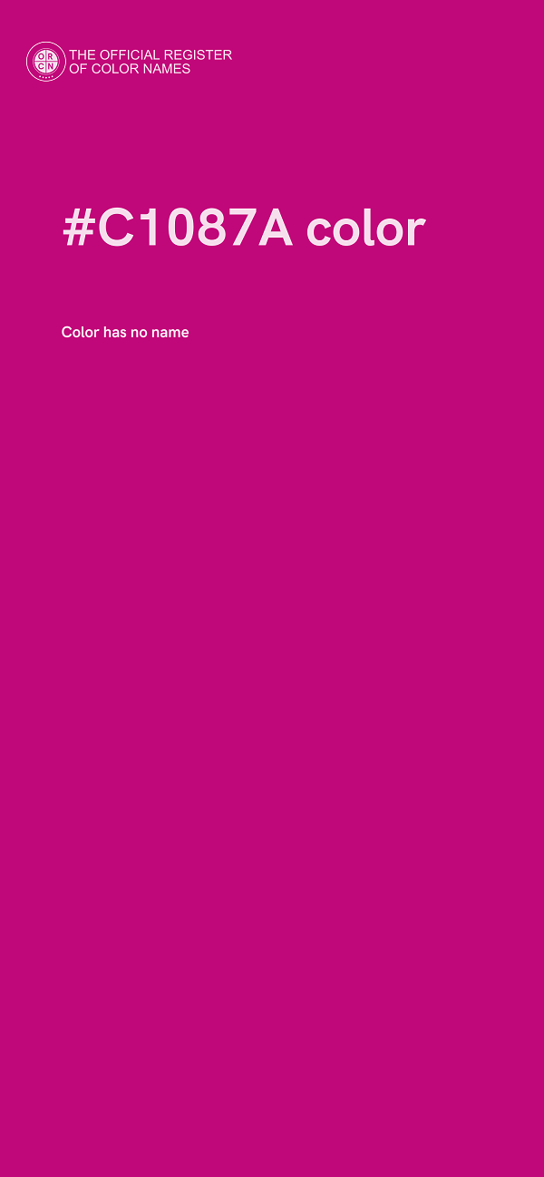#C1087A color image