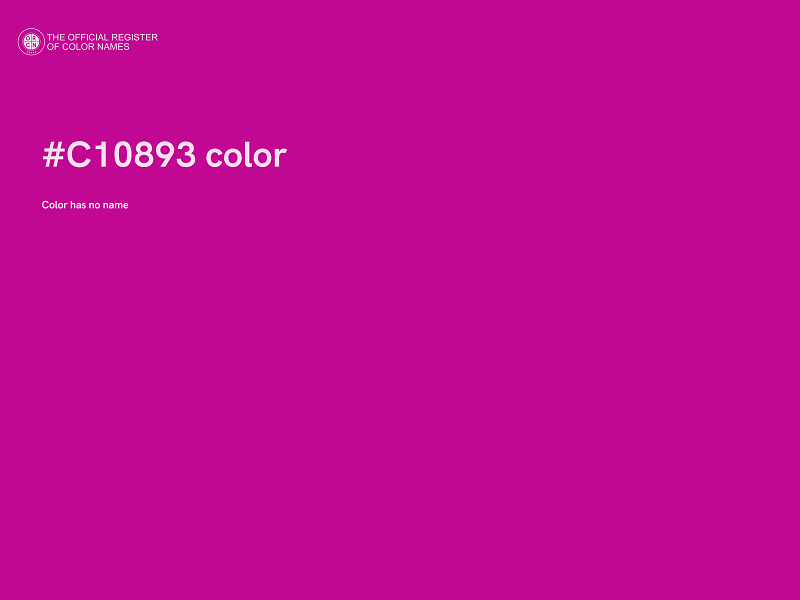 #C10893 color image