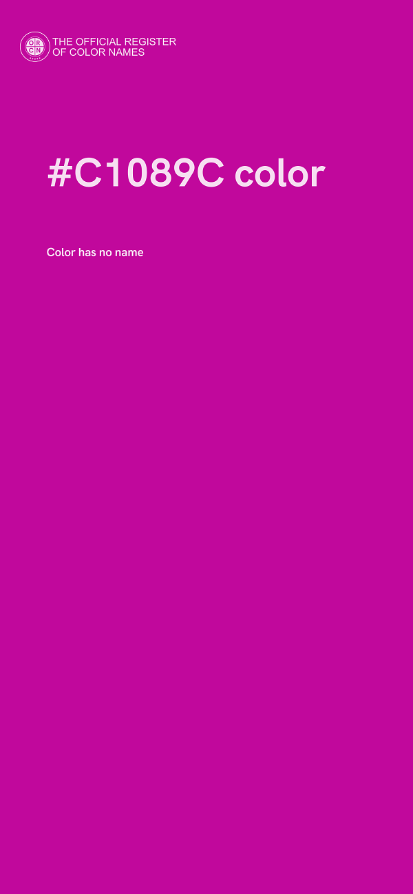 #C1089C color image