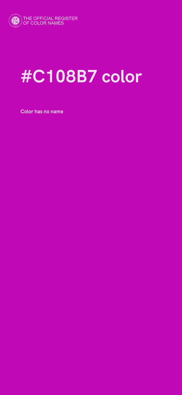 #C108B7 color image