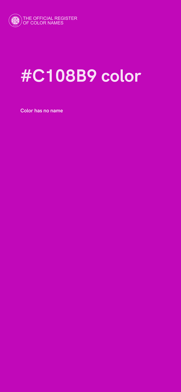 #C108B9 color image