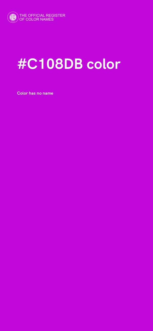 #C108DB color image