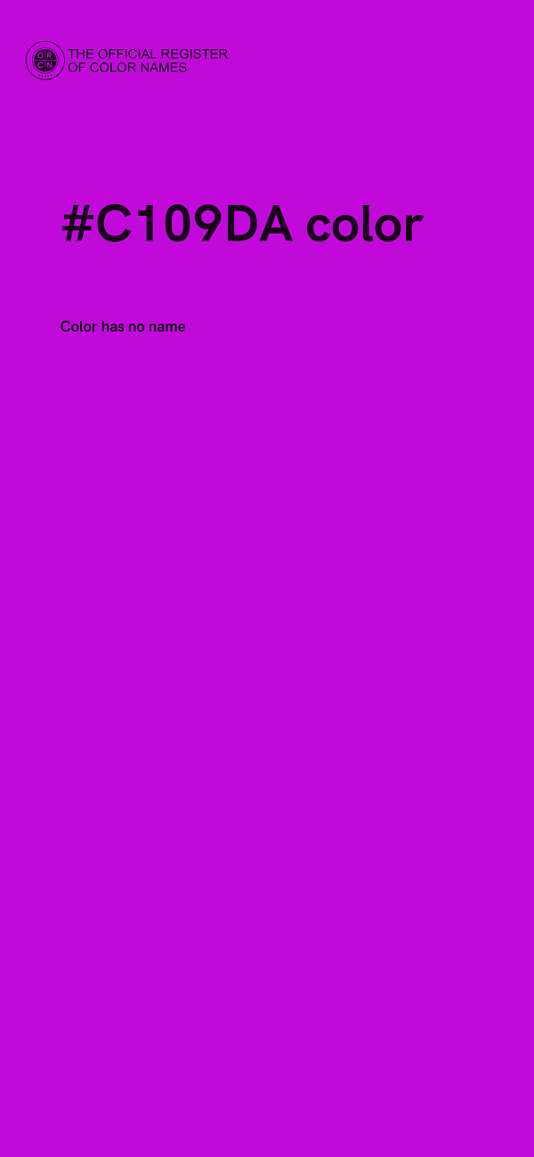 #C109DA color image