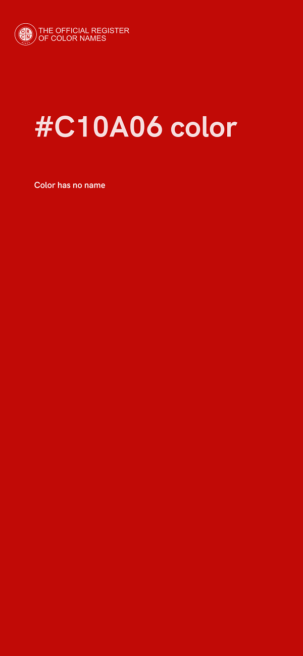 #C10A06 color image