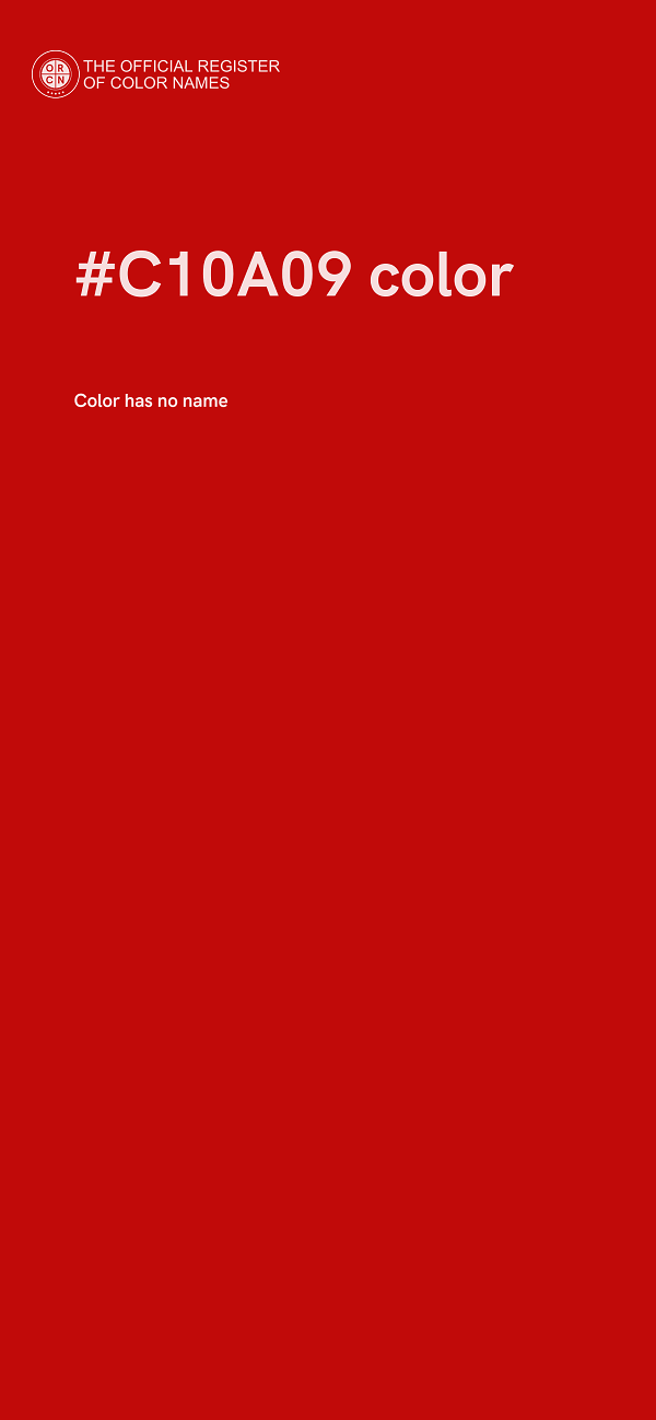 #C10A09 color image