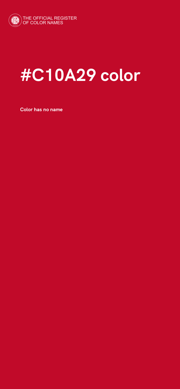 #C10A29 color image