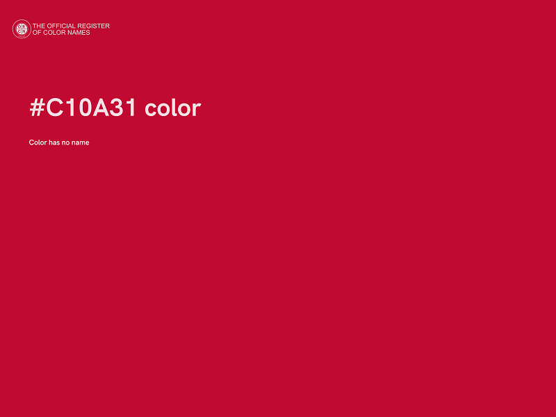 #C10A31 color image