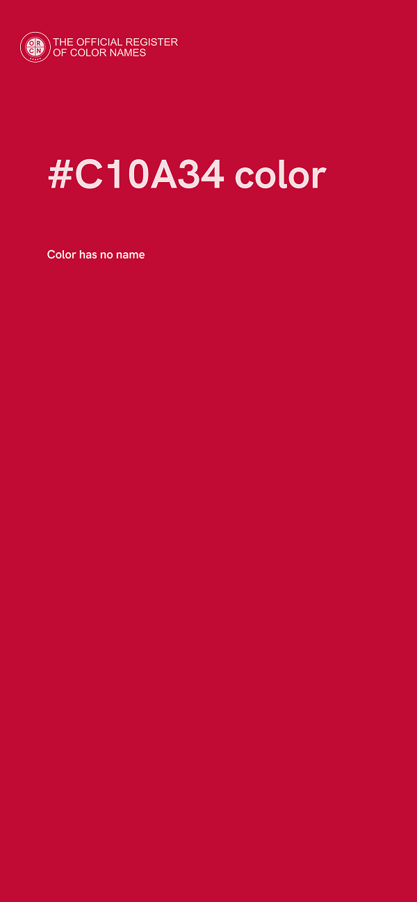 #C10A34 color image
