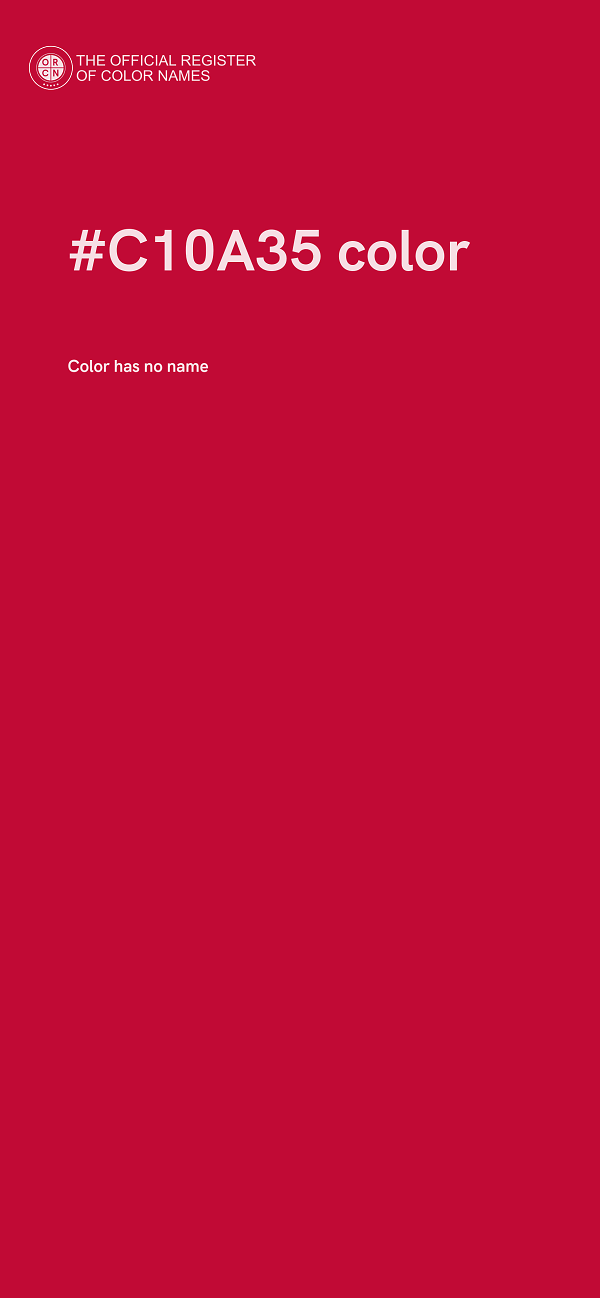 #C10A35 color image