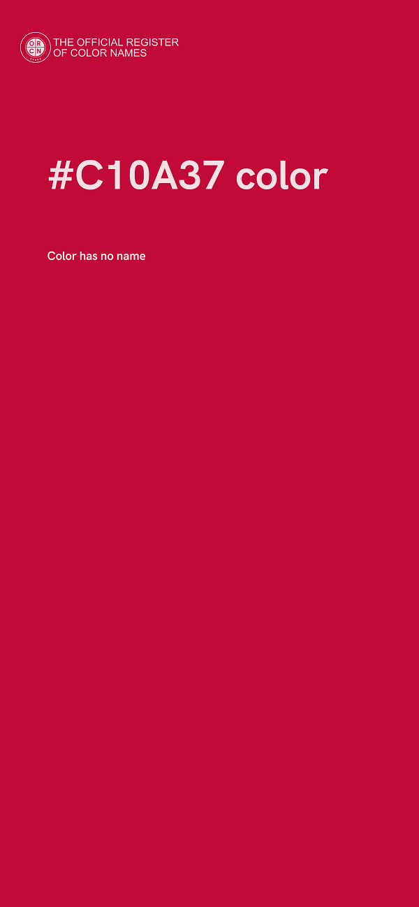 #C10A37 color image