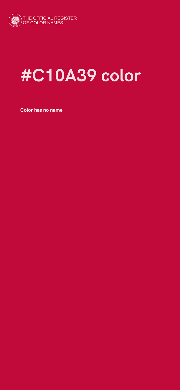 #C10A39 color image