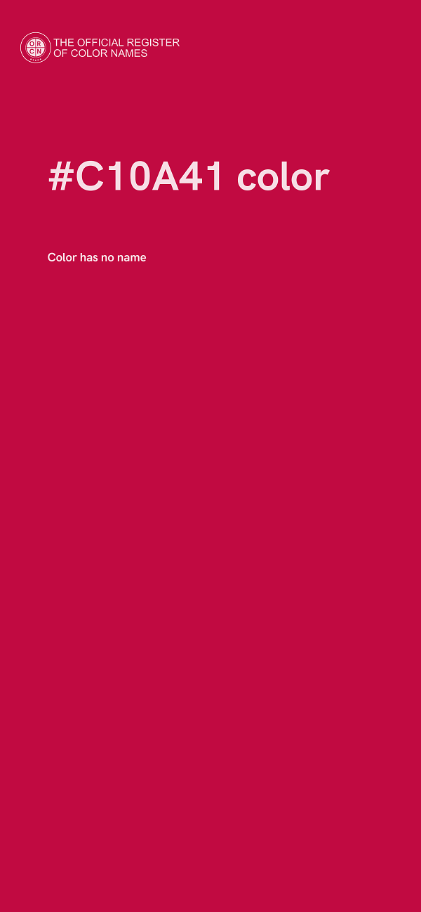 #C10A41 color image