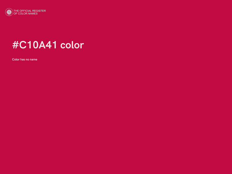 #C10A41 color image