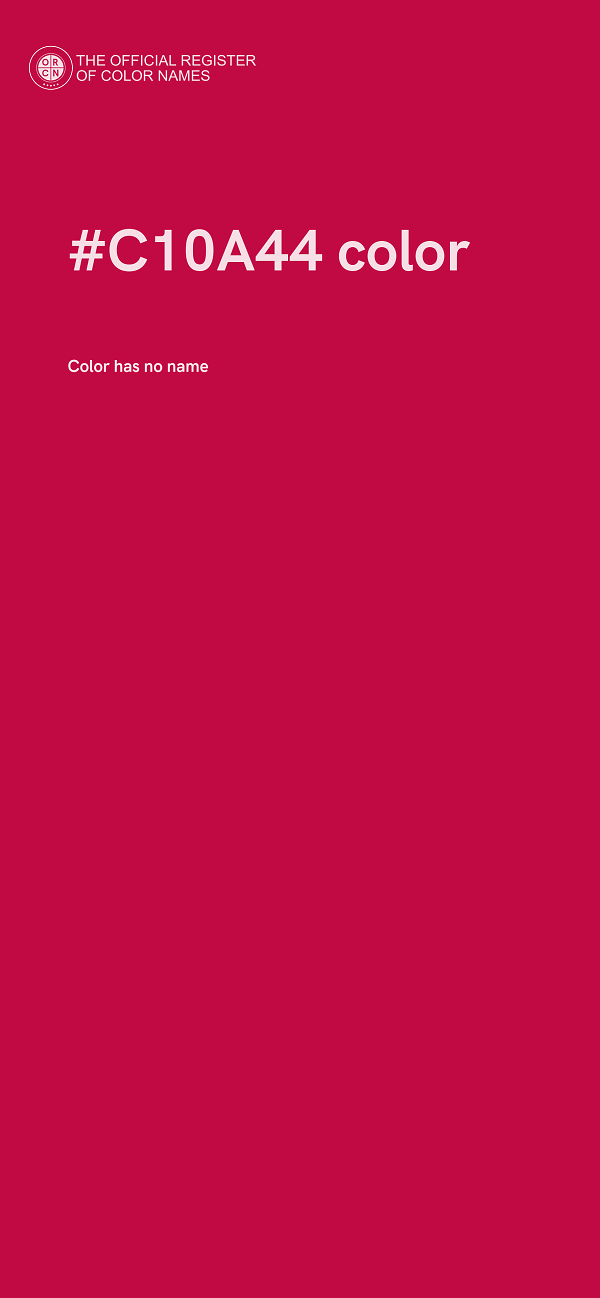 #C10A44 color image