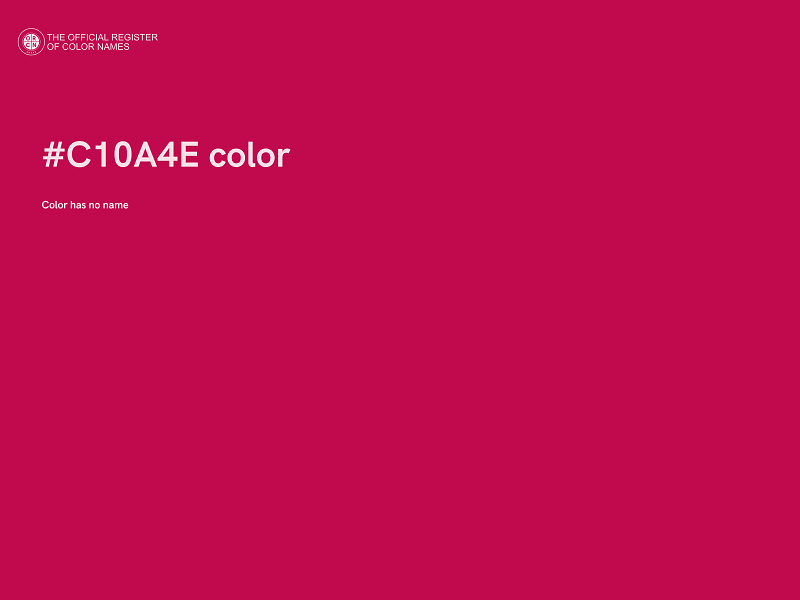 #C10A4E color image