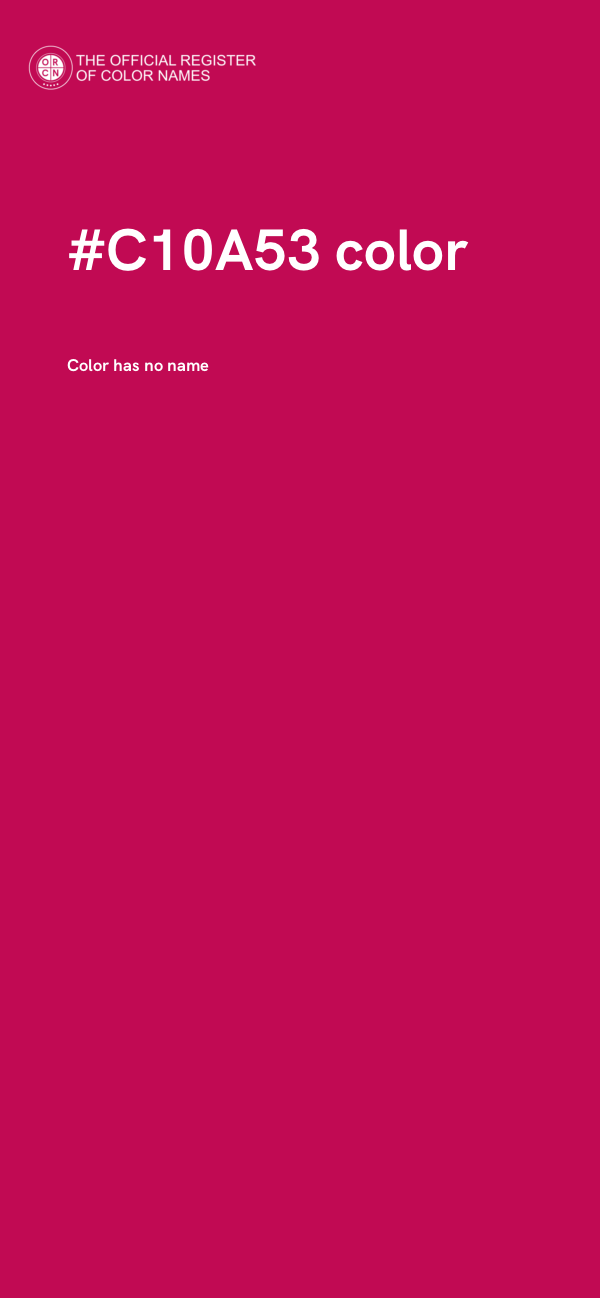#C10A53 color image