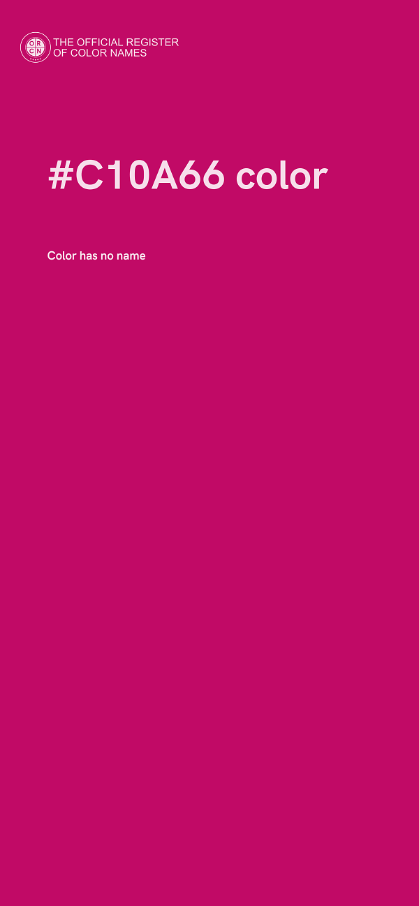 #C10A66 color image