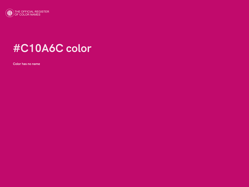 #C10A6C color image