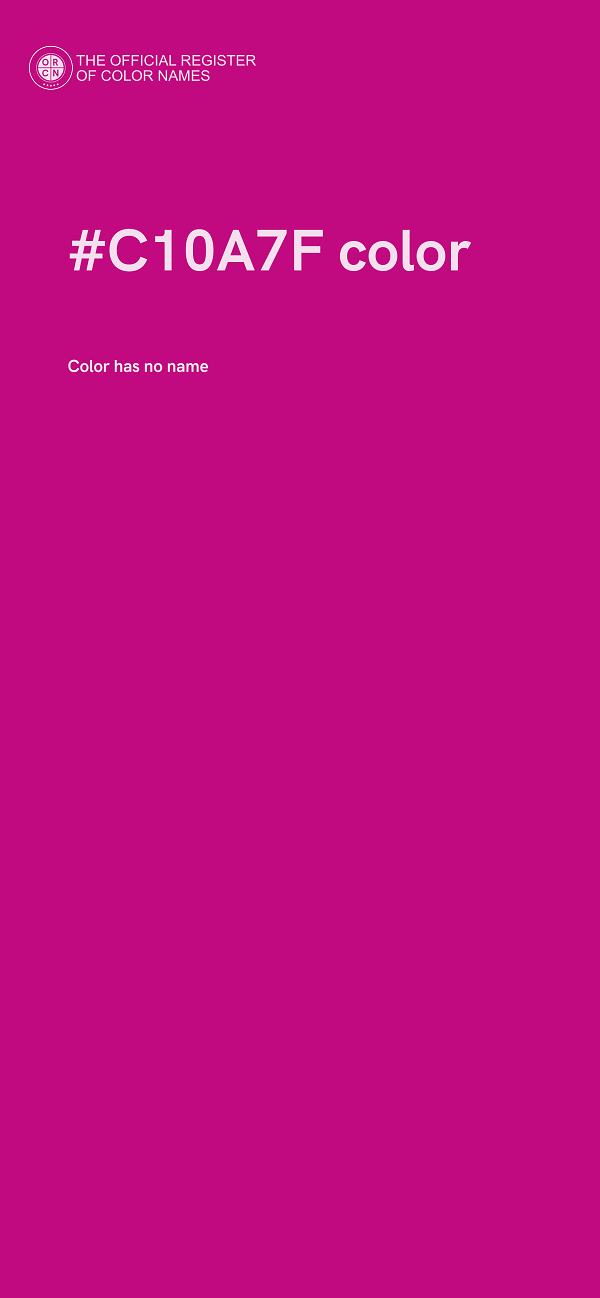 #C10A7F color image
