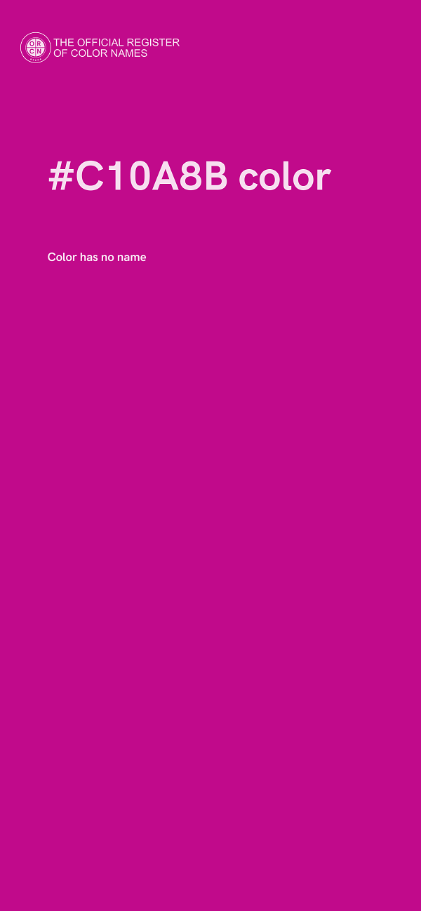 #C10A8B color image
