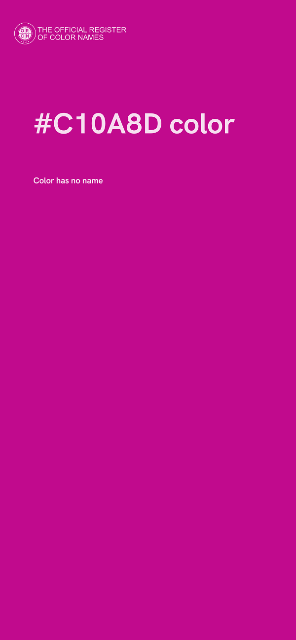#C10A8D color image