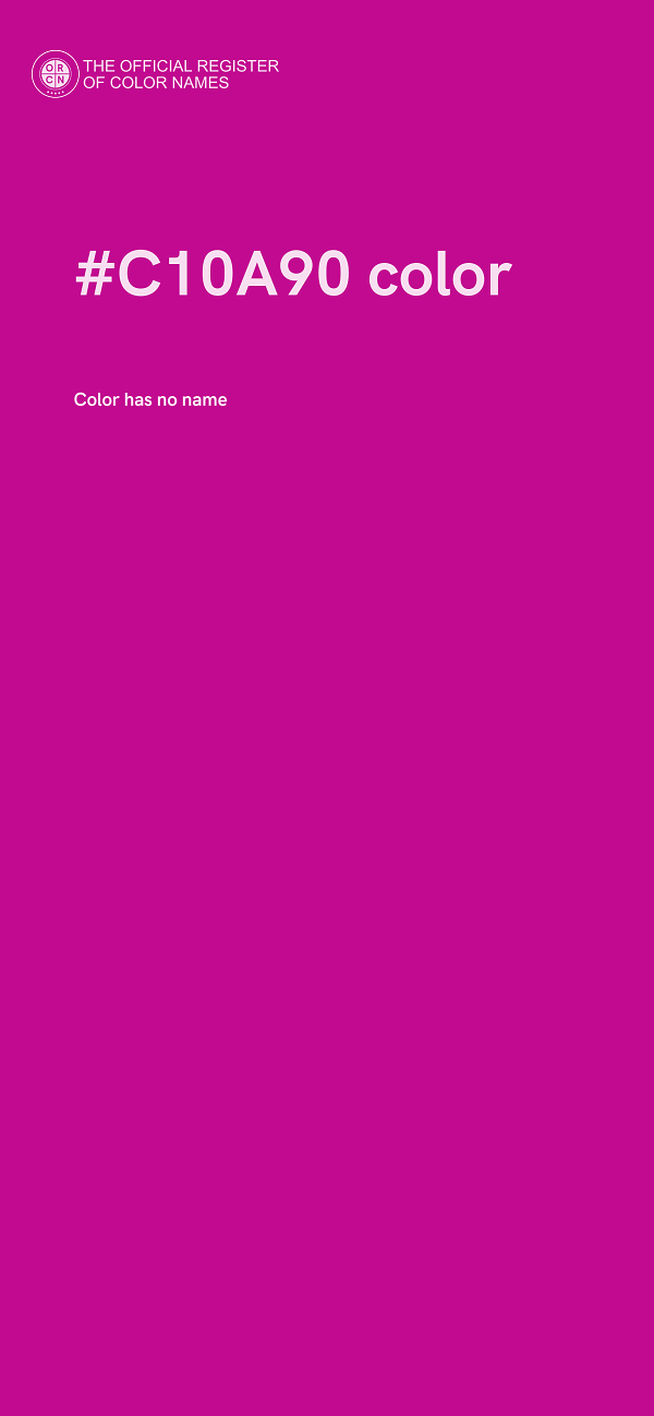 #C10A90 color image