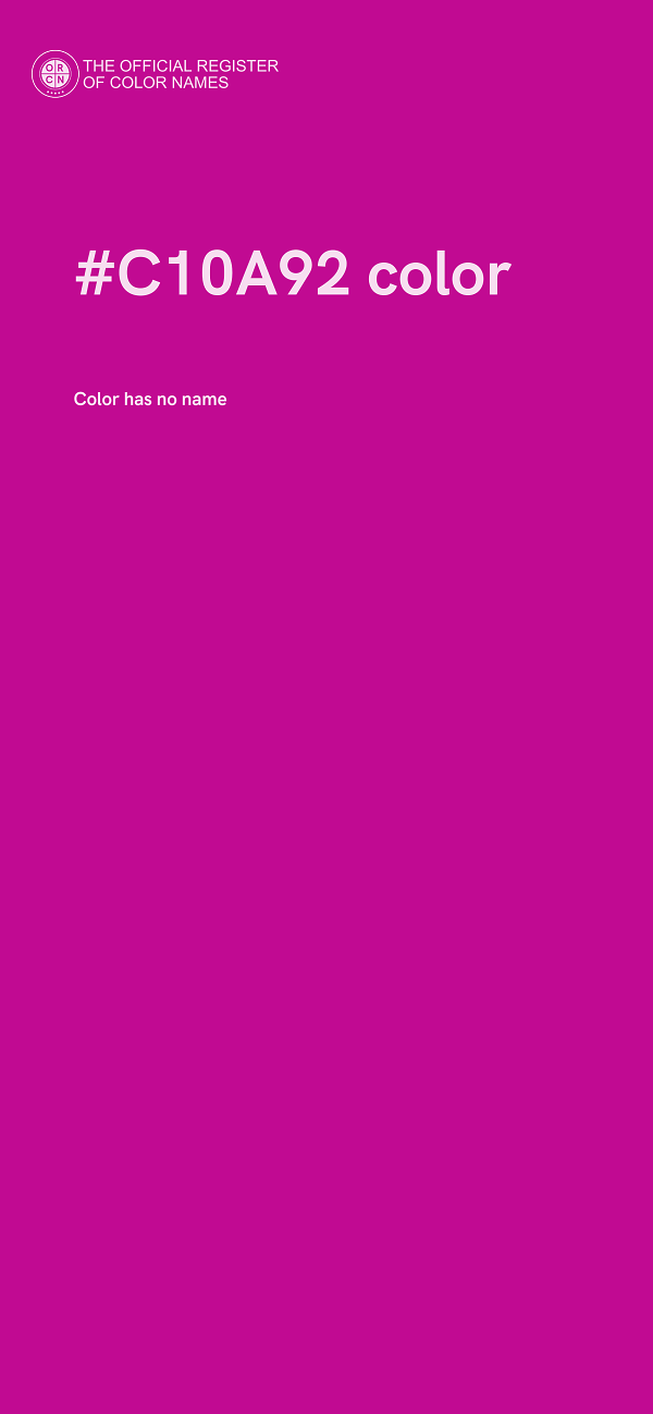 #C10A92 color image