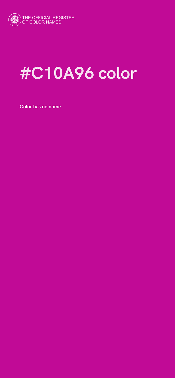 #C10A96 color image
