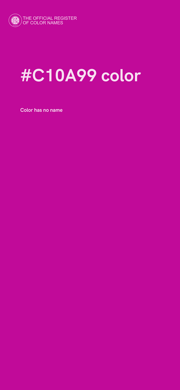 #C10A99 color image