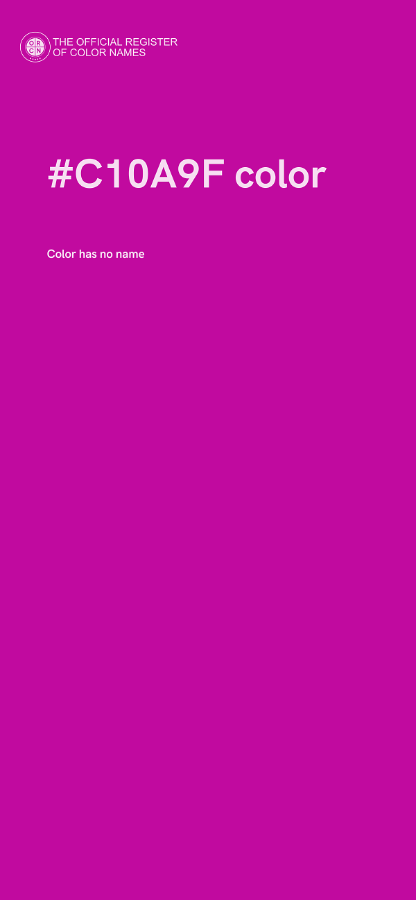 #C10A9F color image