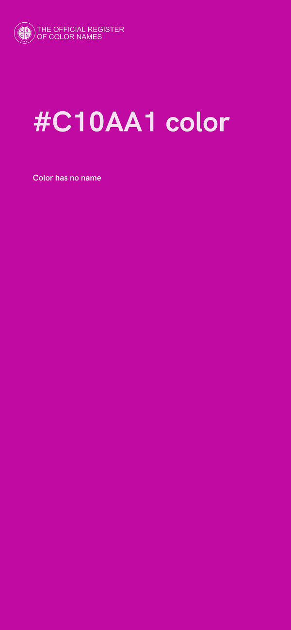 #C10AA1 color image
