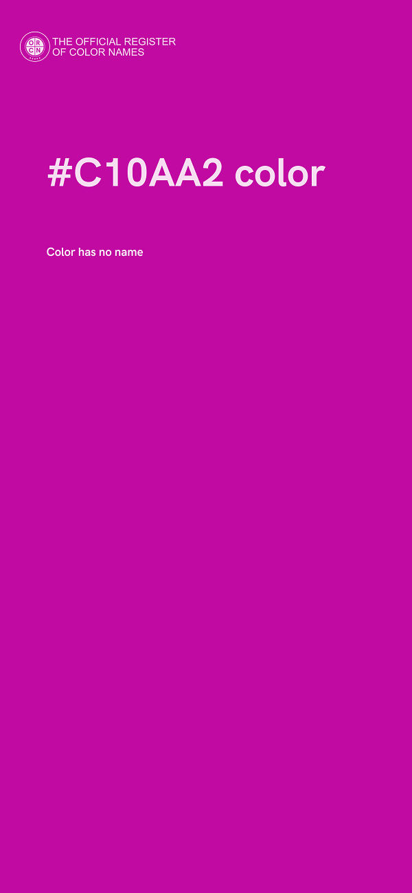 #C10AA2 color image