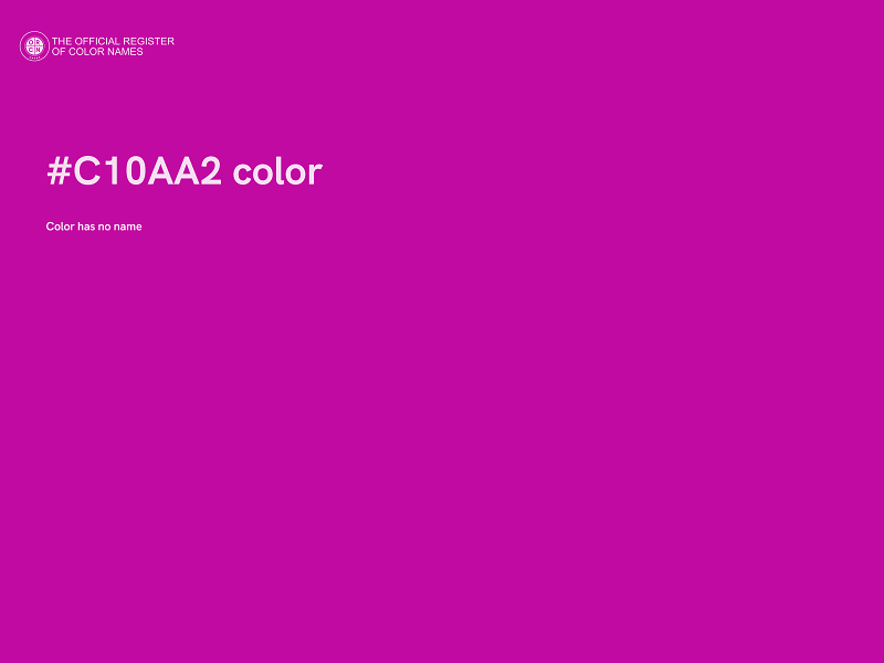 #C10AA2 color image